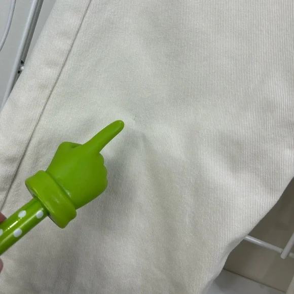 Reformation Fawcett Crop Wide Leg Jeans Size 24 Ivory Raw Hem - Picture 11 of 11